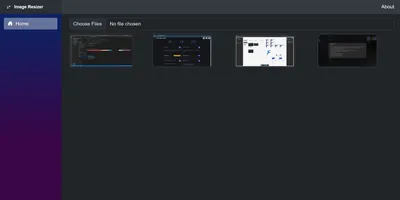 Screenshot of the Image Gallery sample