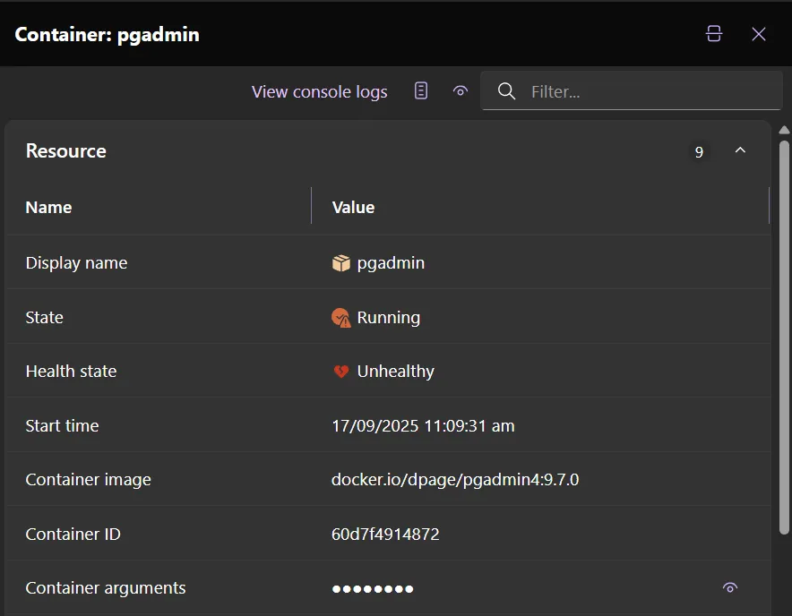 Screenshot of property grid with icons.