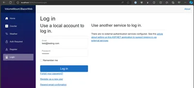 Screenshot of the Persistent Volume sample