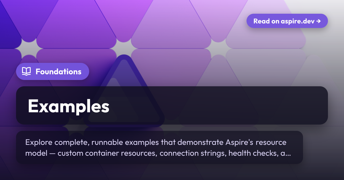 Aspire Example Examples | Aspire