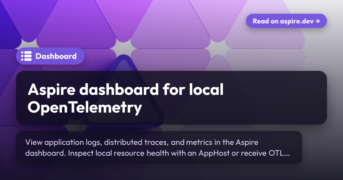 Aspire Sign In Aspire dashboard overview and getting started | Aspire
