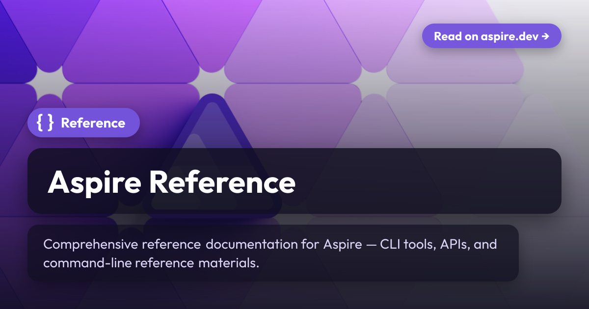 Aspire Reference | Aspire